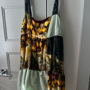 Patchwork mini dress